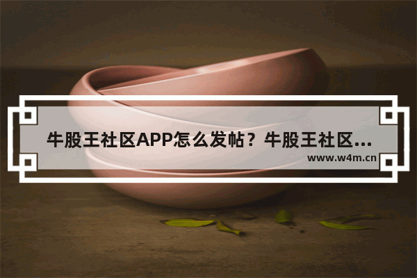 牛股王社区APP怎么发帖？牛股王社区发帖的步骤一览