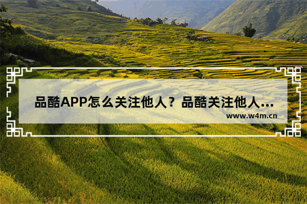 品酷APP怎么关注他人？品酷关注他人的方法说明