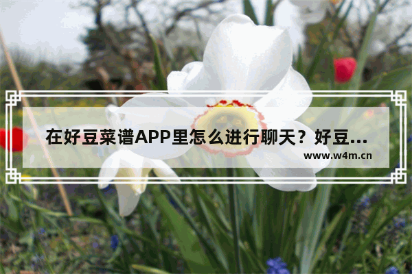 在好豆菜谱APP里怎么进行聊天？好豆菜谱聊天步骤一览