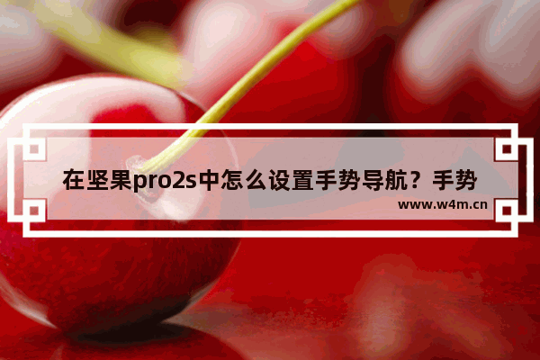 在坚果pro2s中怎么设置手势导航？手势导航设置方法介绍