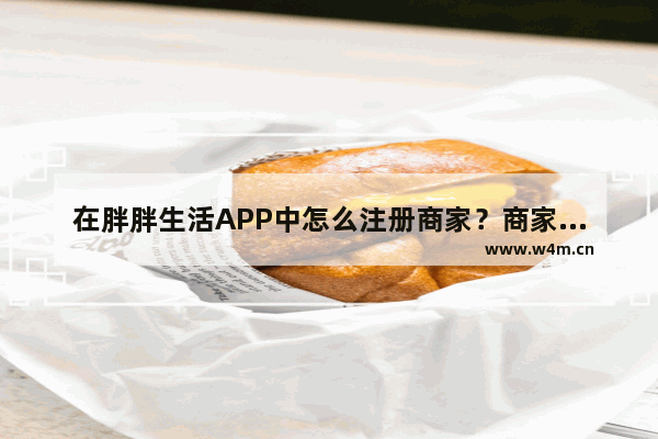 在胖胖生活APP中怎么注册商家？商家注册的操作流程分享