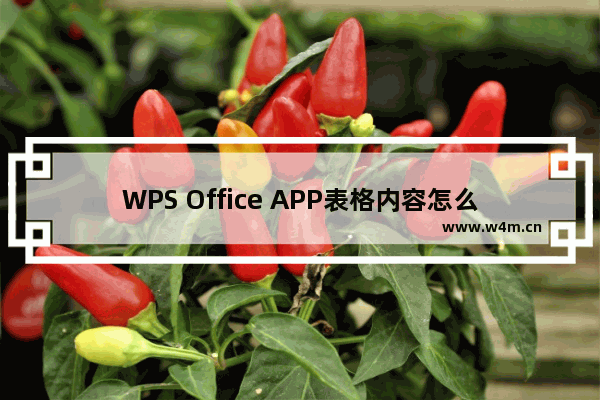 WPS Office APP表格内容怎么自动换行？自动换行的操作方法介绍