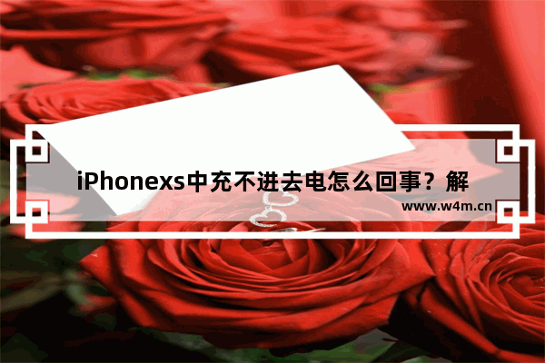 iPhonexs中充不进去电怎么回事？解决iPhonexs中充不进去电方法分享