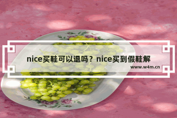 nice买鞋可以退吗？nice买到假鞋解决方法分享