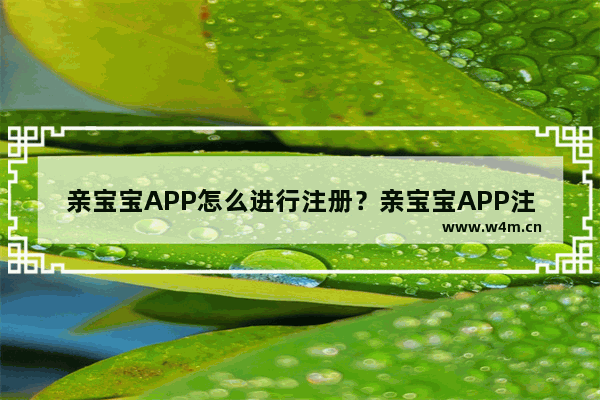 亲宝宝APP怎么进行注册？亲宝宝APP注册流程一览