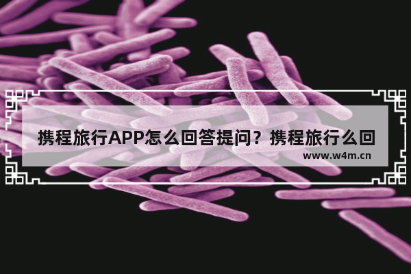 携程旅行APP怎么回答提问？携程旅行么回答提问方法说明