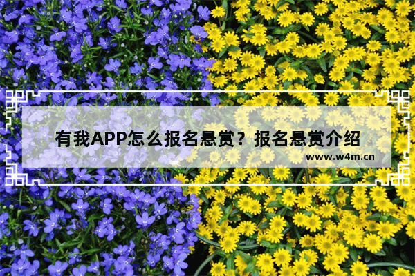 有我APP怎么报名悬赏？报名悬赏介绍