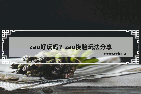 zao好玩吗？zao换脸玩法分享