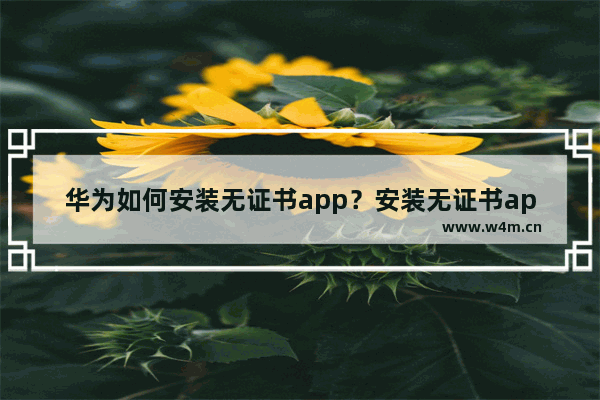 华为如何安装无证书app？安装无证书app流程一览