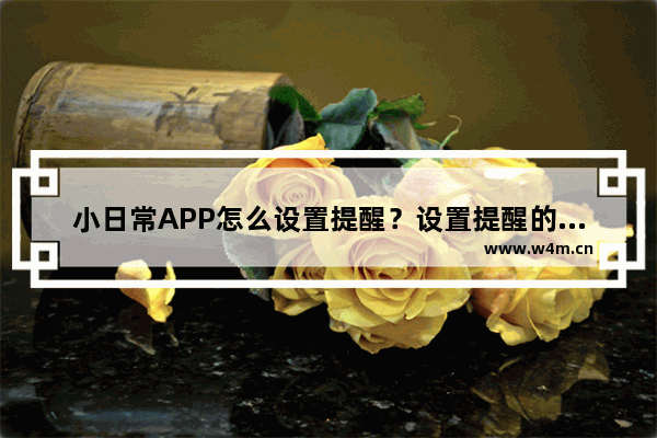 小日常APP怎么设置提醒？设置提醒的方法讲解