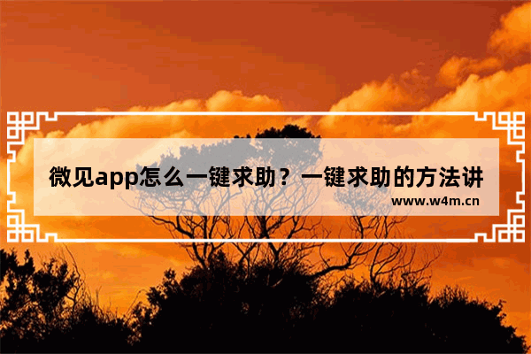 微见app怎么一键求助？一键求助的方法讲解