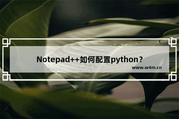 Notepad++如何配置python？配置python操作流程详解