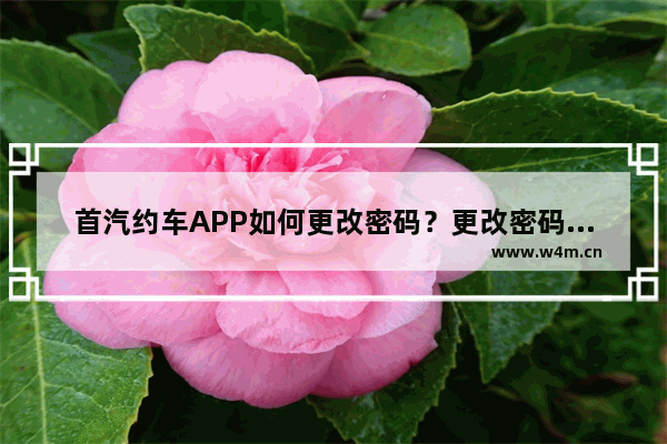 首汽约车APP如何更改密码？更改密码的方法介绍