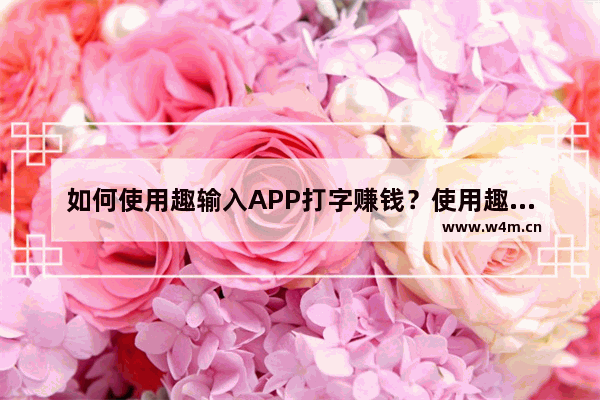 如何使用趣输入APP打字赚钱？使用趣输入打字赚钱方法介绍