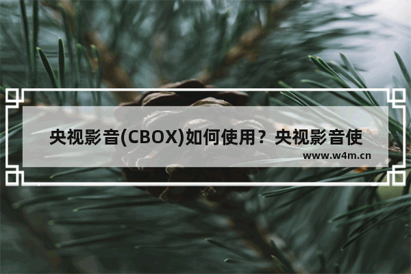 央视影音(CBOX)如何使用？央视影音使用操作步骤讲解