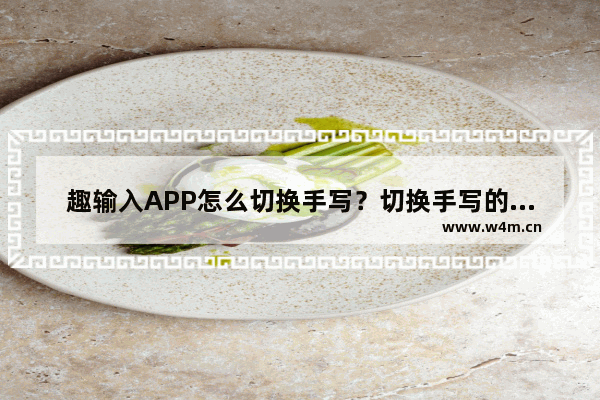 趣输入APP怎么切换手写？切换手写的方法介绍