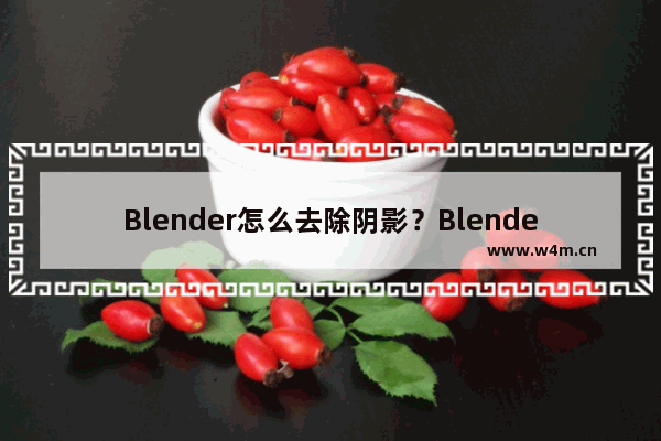 Blender怎么去除阴影？Blender去除阴影步骤详解