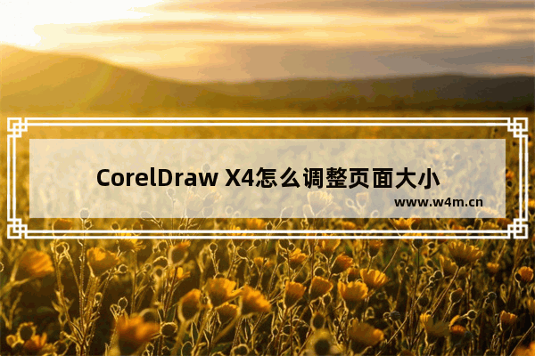 CorelDraw X4怎么调整页面大小？CorelDraw X4调整页面大小方法介绍