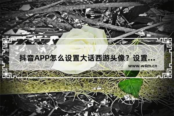 抖音APP怎么设置大话西游头像？设置大话西游头像步骤分享