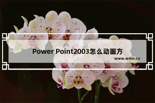 Power Point2003怎么动画方向 Power Point2003动画方向流程分享