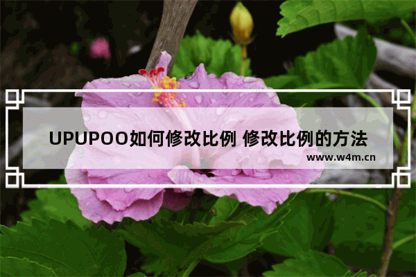 UPUPOO如何修改比例 修改比例的方法介绍