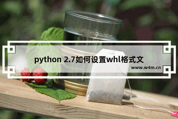 python 2.7如何设置whl格式文件 设置whl格式文件技巧介绍