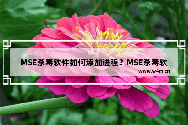 MSE杀毒软件如何添加进程？MSE杀毒软件添加进程方法一览