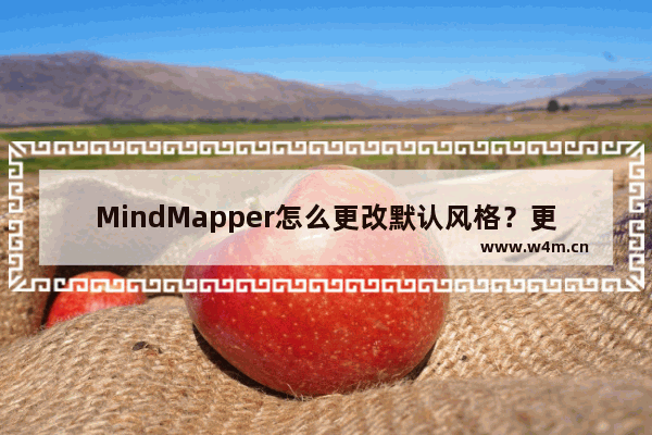 MindMapper怎么更改默认风格？更改默认风格的方法介绍