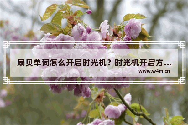 扇贝单词怎么开启时光机？时光机开启方法说明