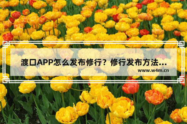 渡口APP怎么发布修行？修行发布方法介绍