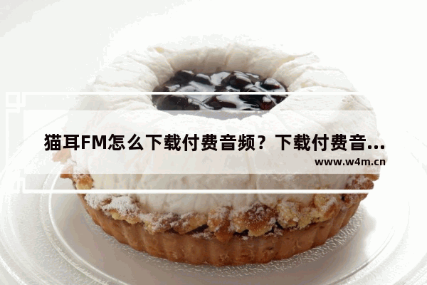 猫耳FM怎么下载付费音频？下载付费音频技巧说明