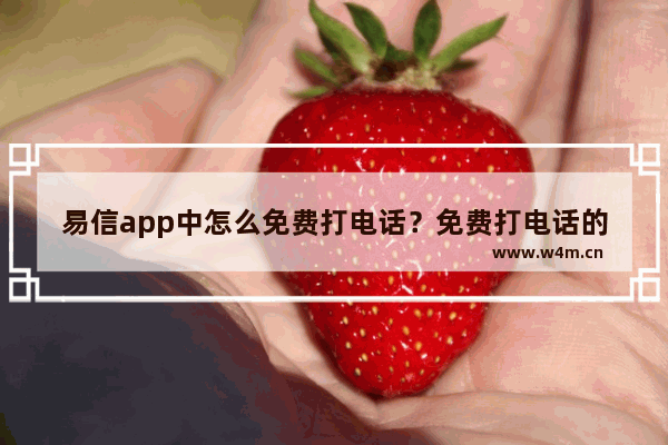 易信app中怎么免费打电话？免费打电话的的具体步骤分享