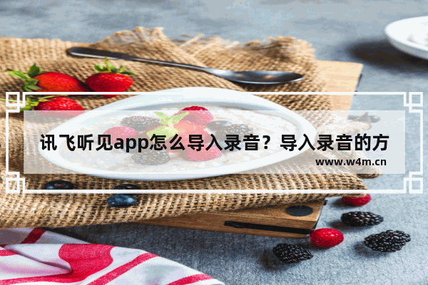 讯飞听见app怎么导入录音？导入录音的方法介绍