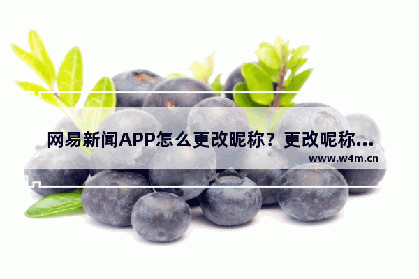 网易新闻APP怎么更改昵称？更改呢称的方法说明