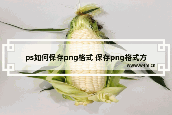 ps如何保存png格式 保存png格式方法说明