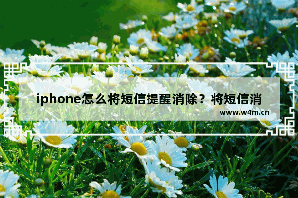 iphone怎么将短信提醒消除？将短信消除的方法介绍