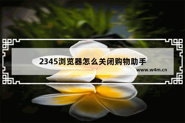 2345浏览器怎么关闭购物助手