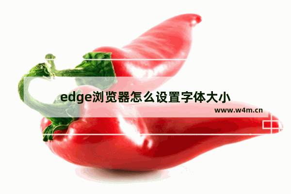 edge浏览器怎么设置字体大小