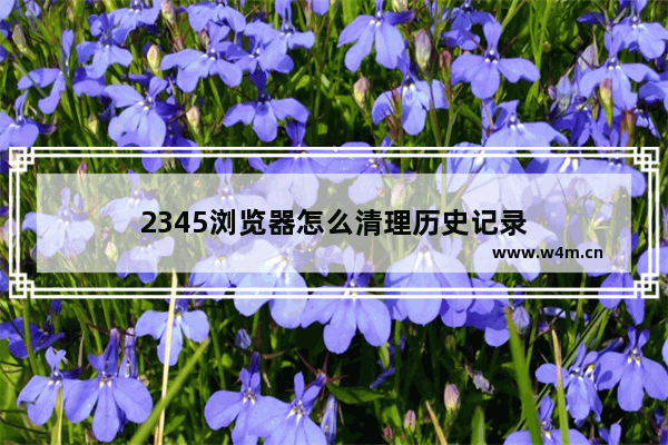 2345浏览器怎么清理历史记录