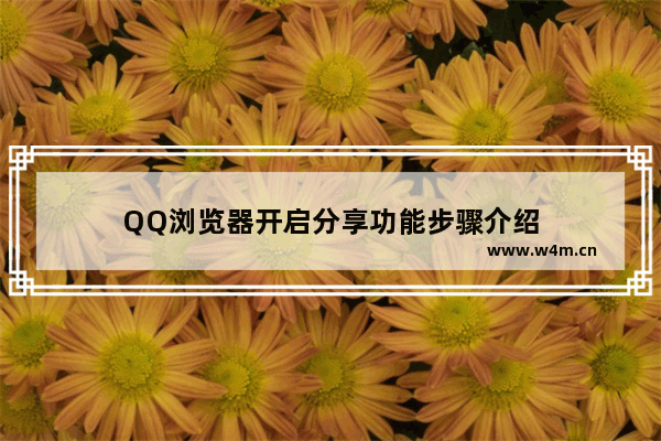 QQ浏览器开启分享功能步骤介绍