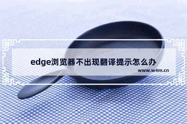 edge浏览器不出现翻译提示怎么办