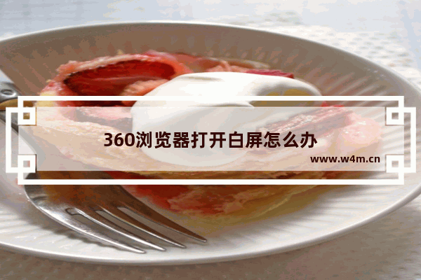 360浏览器打开白屏怎么办