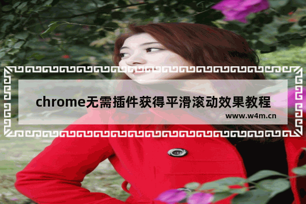 chrome无需插件获得平滑滚动效果教程