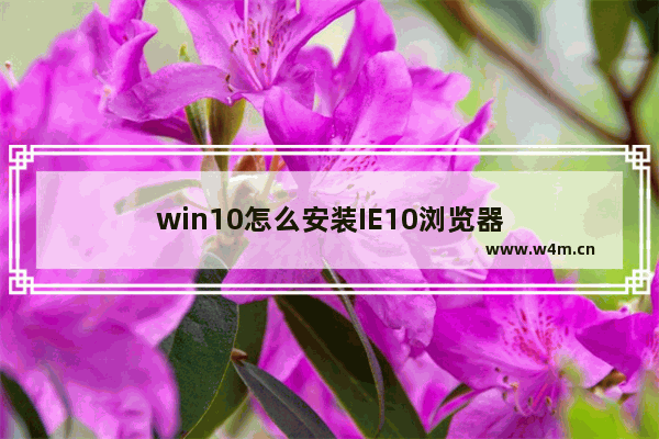 win10怎么安装IE10浏览器