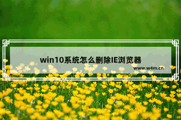 win10系统怎么删除IE浏览器