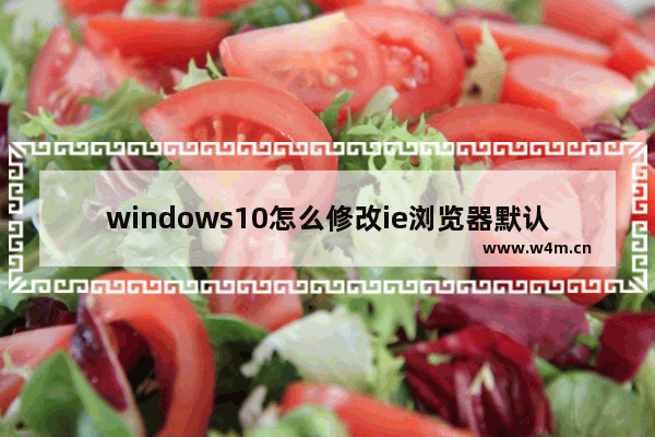 windows10怎么修改ie浏览器默认搜索引擎