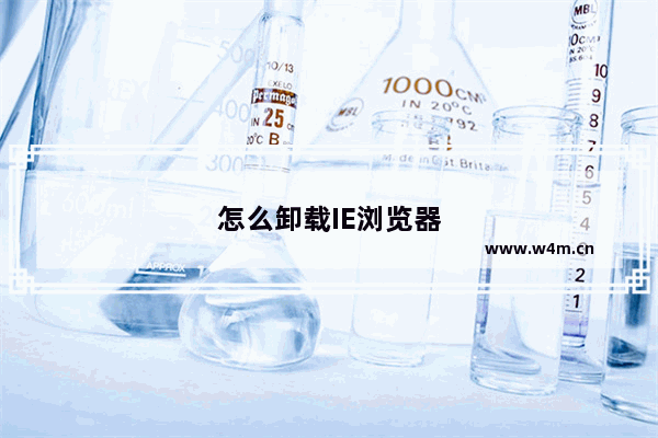 怎么卸载IE浏览器