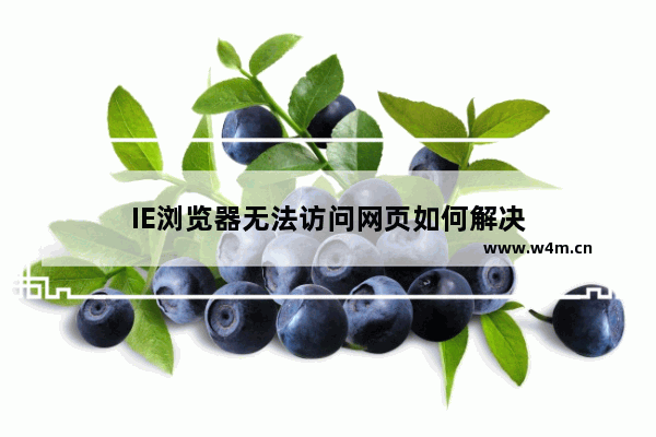 IE浏览器无法访问网页如何解决