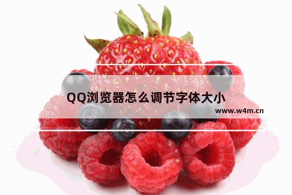 QQ浏览器怎么调节字体大小