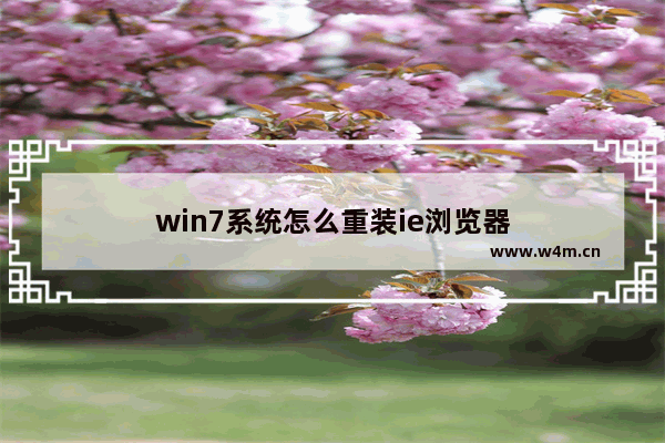 win7系统怎么重装ie浏览器